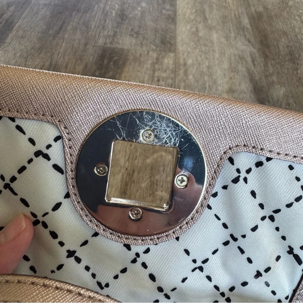 Kate Spade Newbury Lane Sally Crossbody Bag Metallic Rose Gold